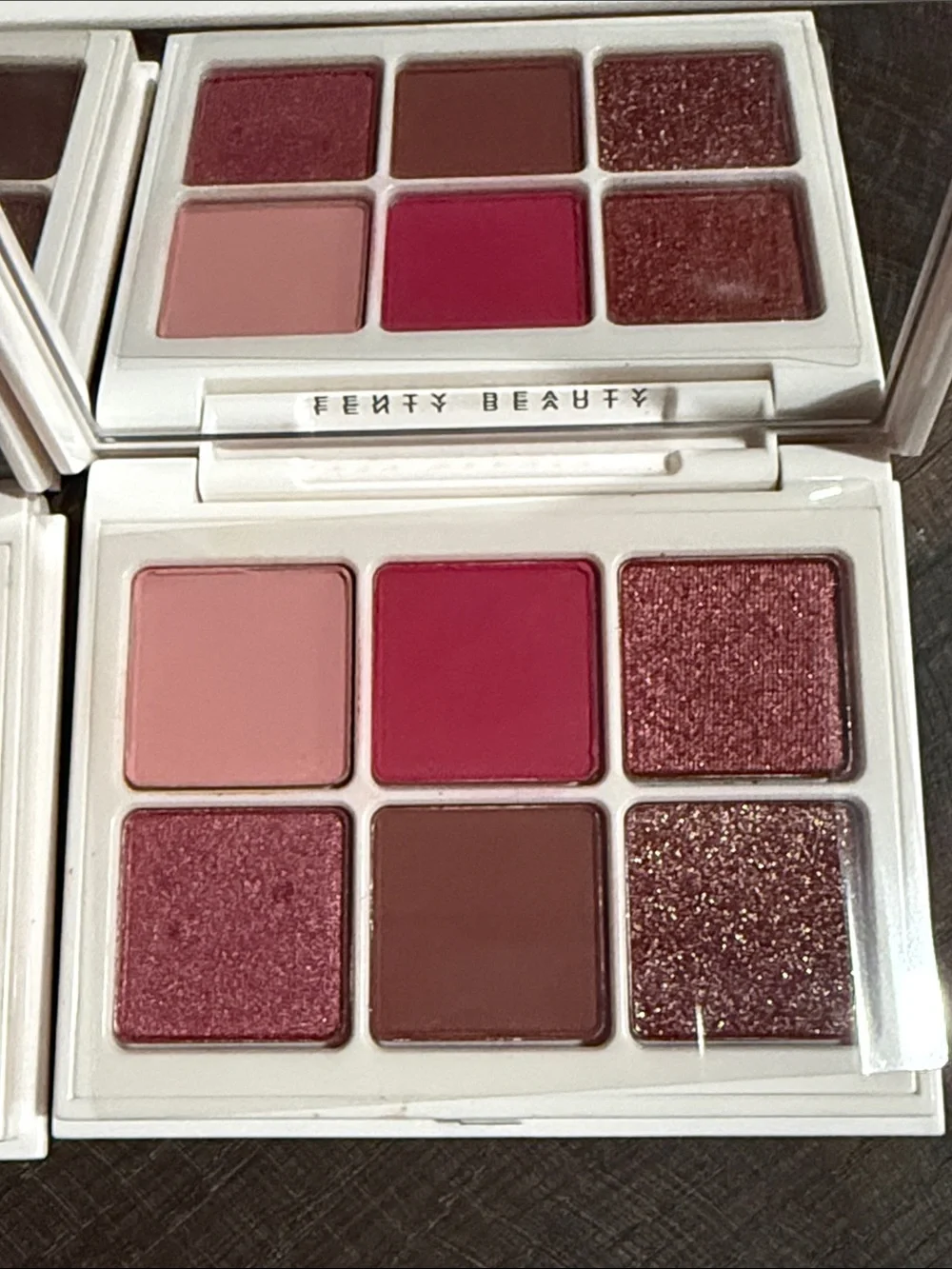 Fenty Beauty Snap Shadows Eyeshadow Palettes #3 Deep Neutrals & #4 Rose